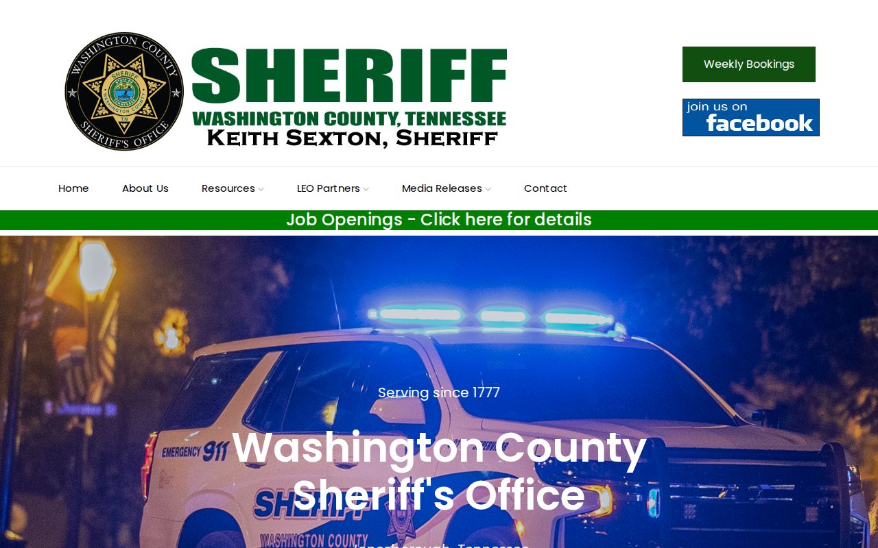 Johnson City people search through Washington County current inmates
