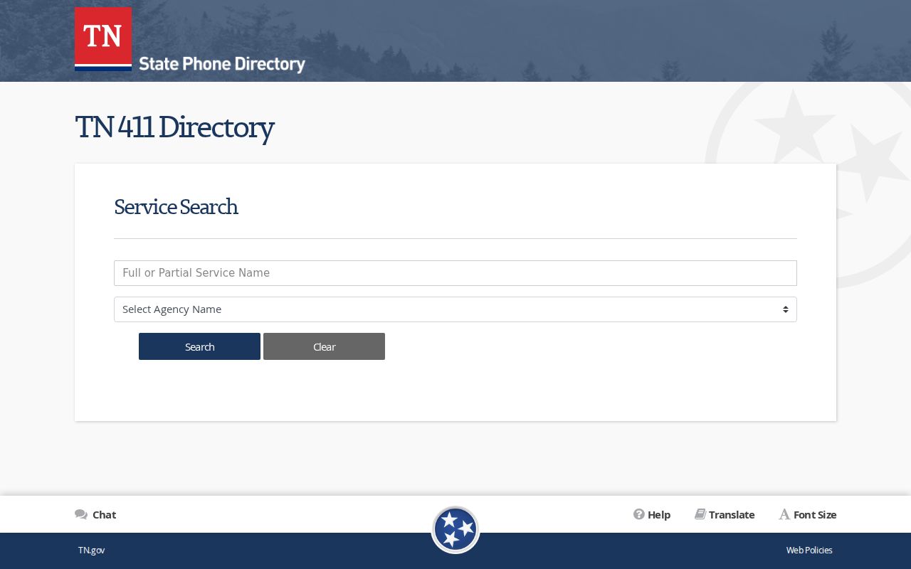Johnson City people directories screenshot of Tennessee 411 service search